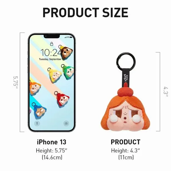 Bundle of POP MART Blindbox Crybaby Cheer Up Baby Series Plush Bag Charm NWOT✨ - Picture 7 of 9